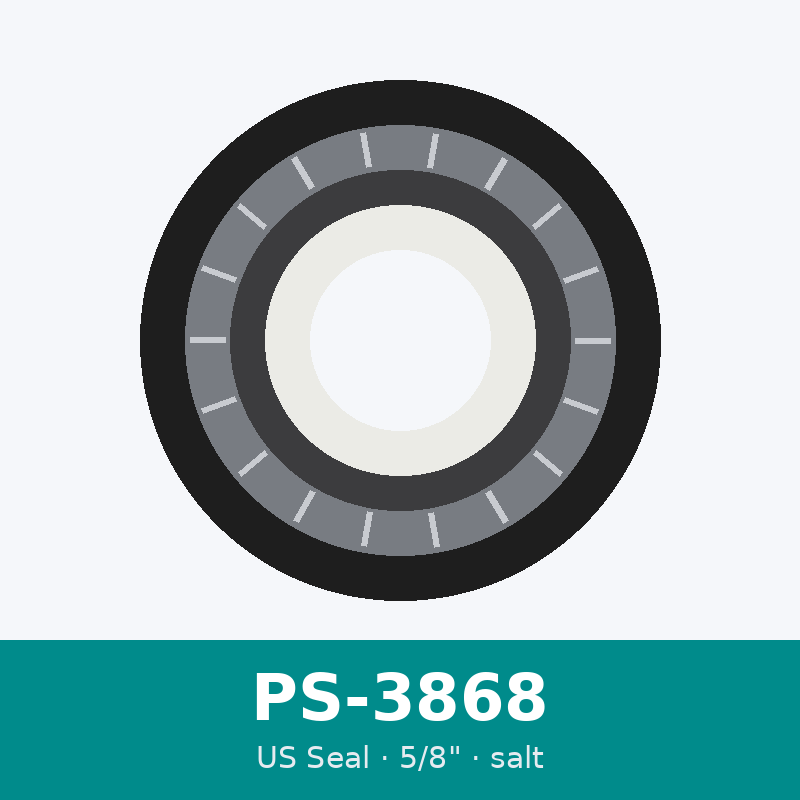 [USS-PS-3868] US Seal PS-3868 Salt-Resistant Shaft Seal 5/8"